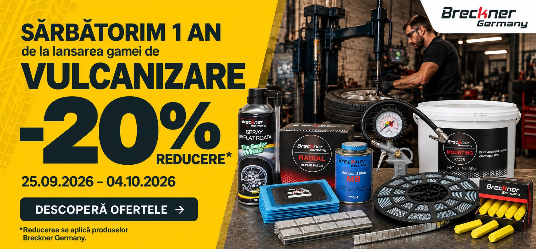 Reducere la vulcanizare pe UTB SHOP