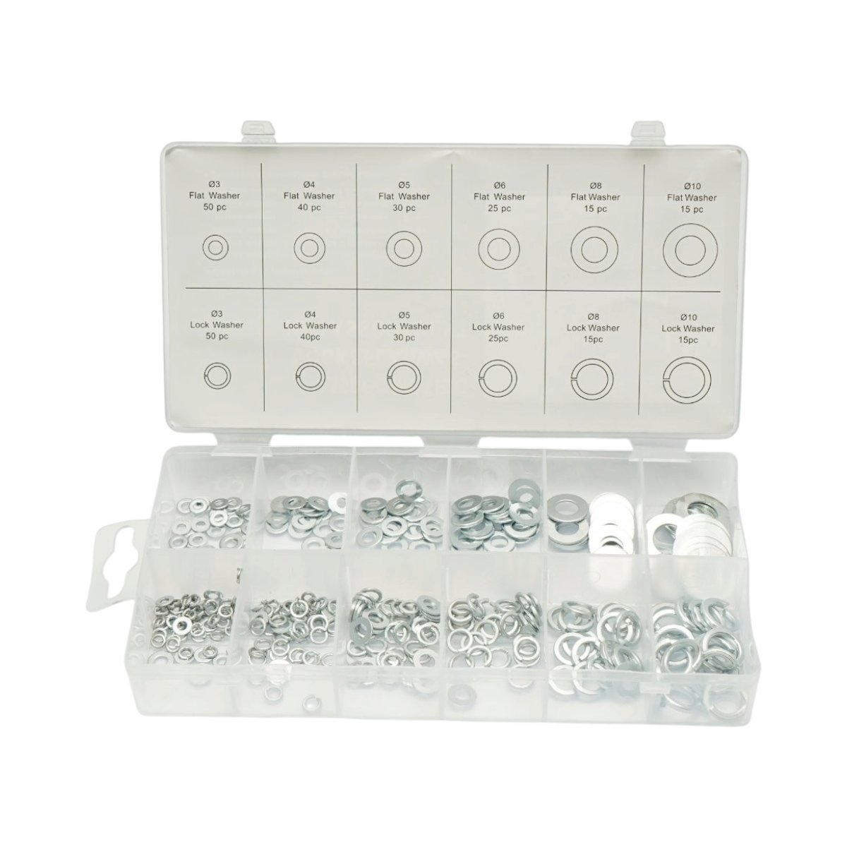 Trusa saibe plate si grover 350 piese Breckner Germany