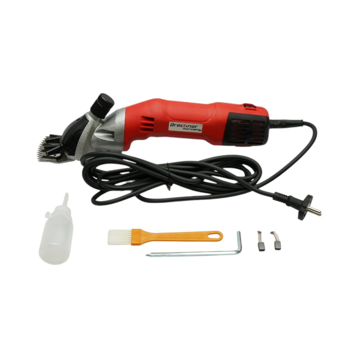 Masina profesionala de tuns oi, caini, cai, vaci 220V, 1280W, 2300r/min, lama din otel tratat si cap aluminiu Breckner Germany