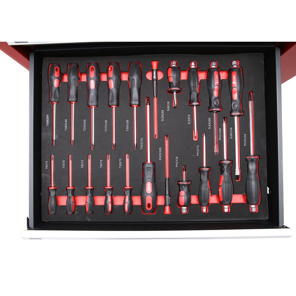 Dulap carucior metalic cu scule 7 sertare 245 piese Breckner Germany – imagine 5
