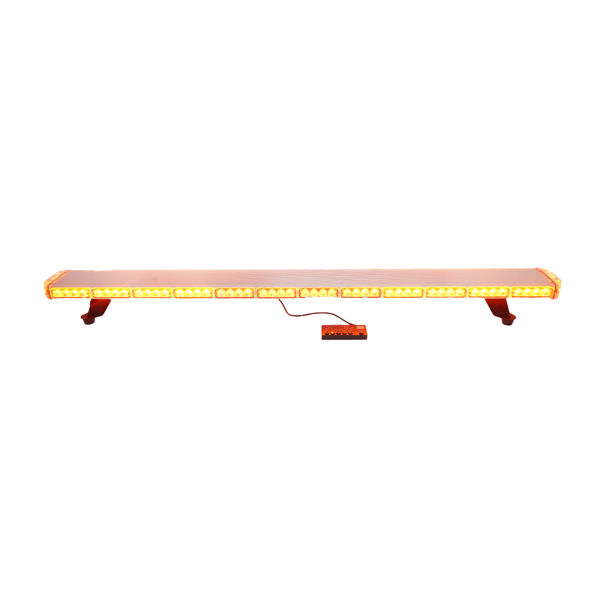 Rampa luminoasa girofar 12V cu 26 module lumina galbena 1440x143x43mm Breckner Germany – imagine 3