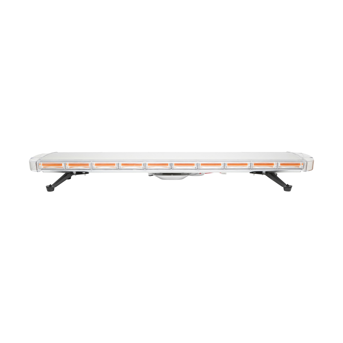Rampa luminoasa girofar 12V cu 22 module lumina galbena si sonor integrat 1180x210x68mm Breckner Germany – imagine 5
