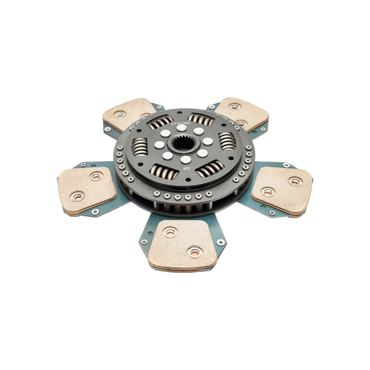 Disc ambreiaj diametru exterior 330mm, interior 1-25.4mm, interior 2-29.5mm, 21 caneluri pentru Massey Ferguson OEM 3613976M91 – imagine 3