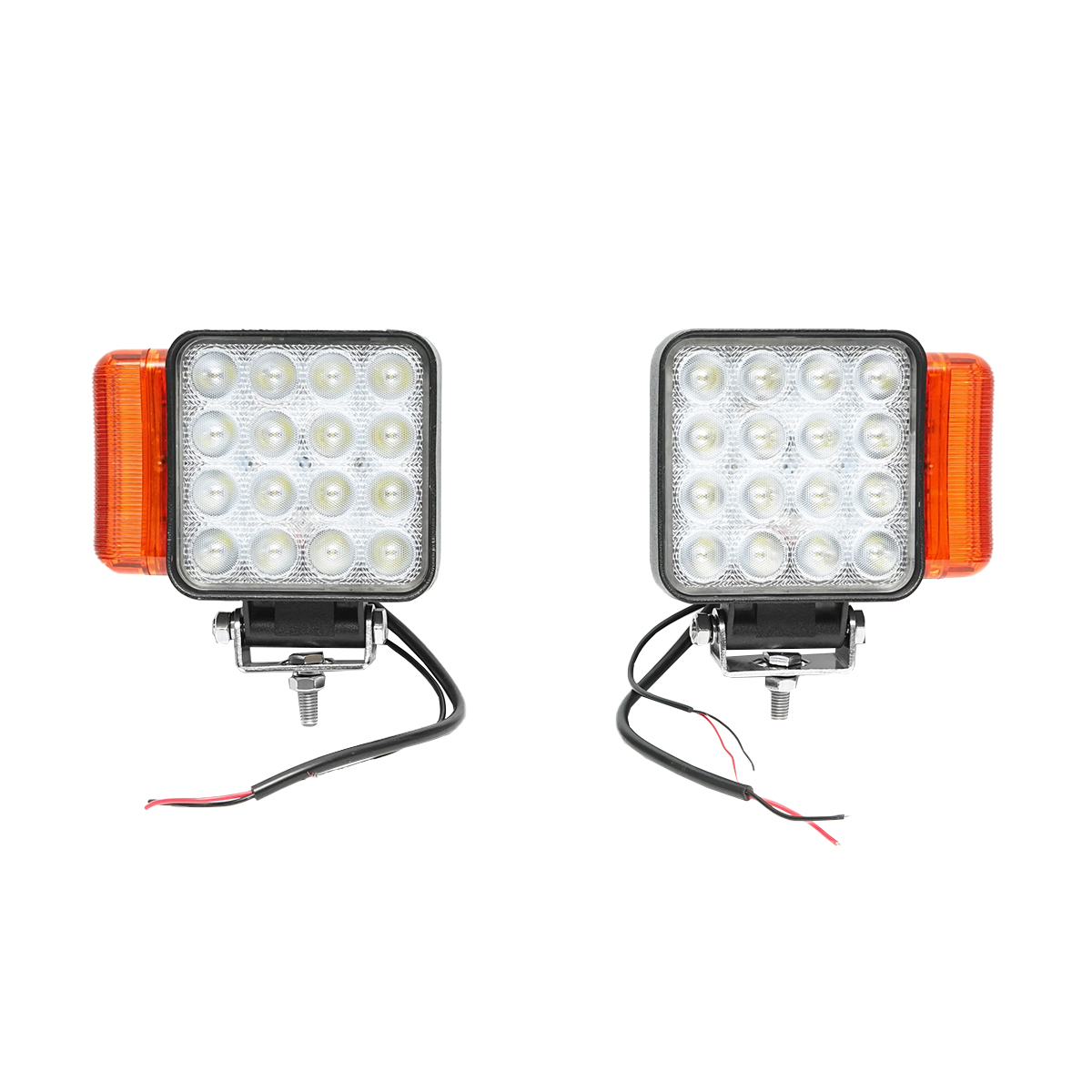 Set lampi LED tip far cu semnalizare dreapta si stanga 16 LED-uri 12-24V dimensiune 139x128x57mm Breckner Germany