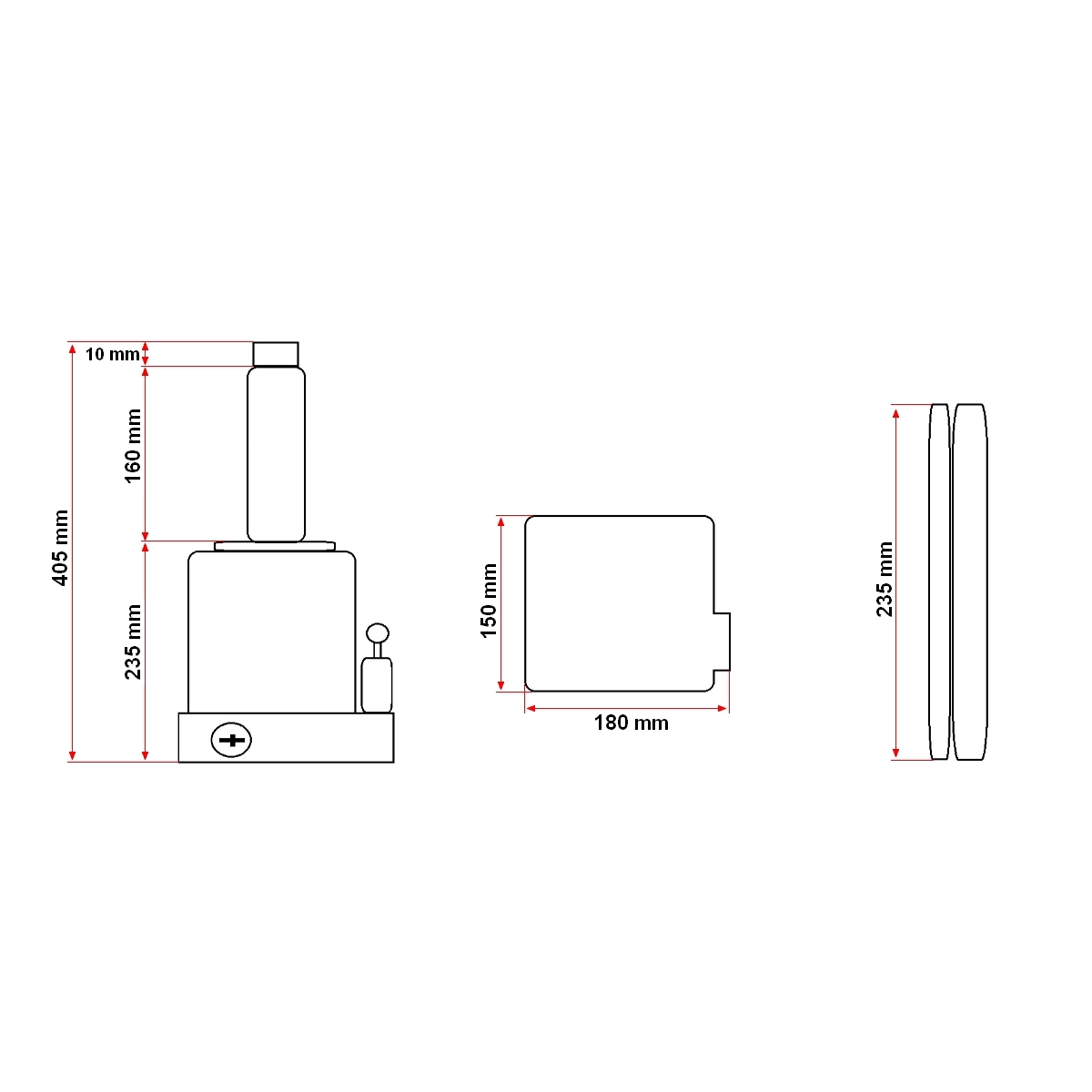 Cric hidraulic tip piston, sarcina maxima suportata 50T – imagine 4