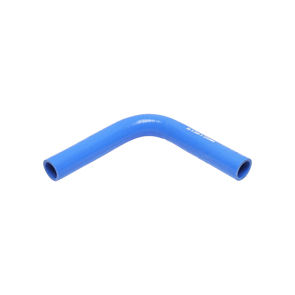 Furtun cotit silicon 90 grade cu insertie textila 28x200x200mm