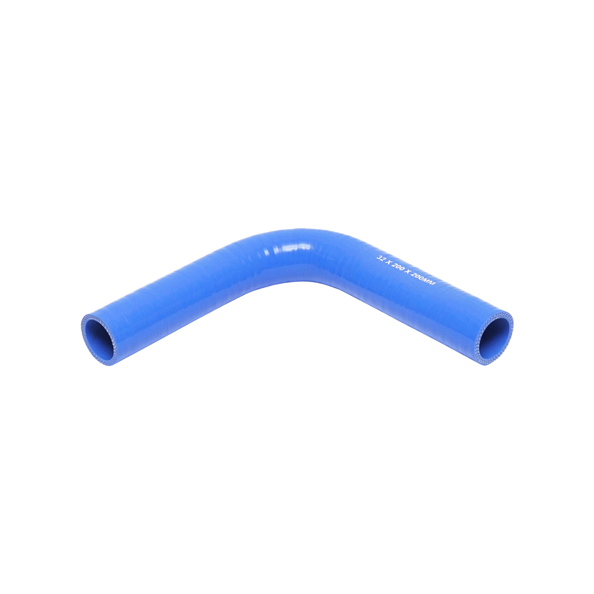 Furtun cotit silicon 90 grade cu insertie textila 32x200x200mm