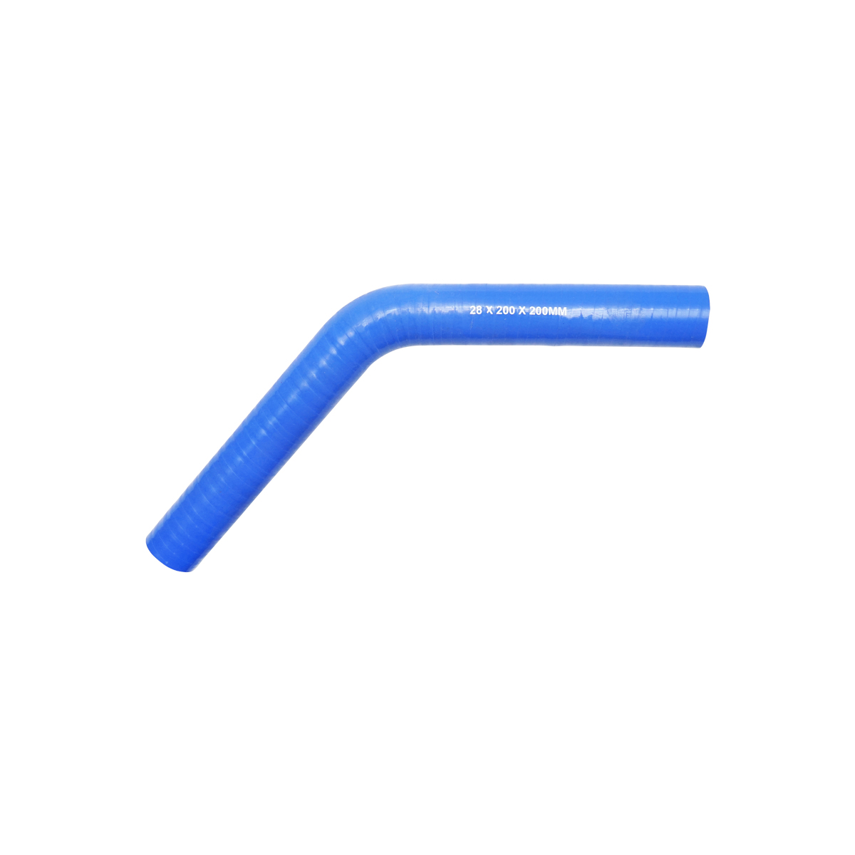 Furtun cotit silicon 45 grade cu insertie textila 28x200x200mm