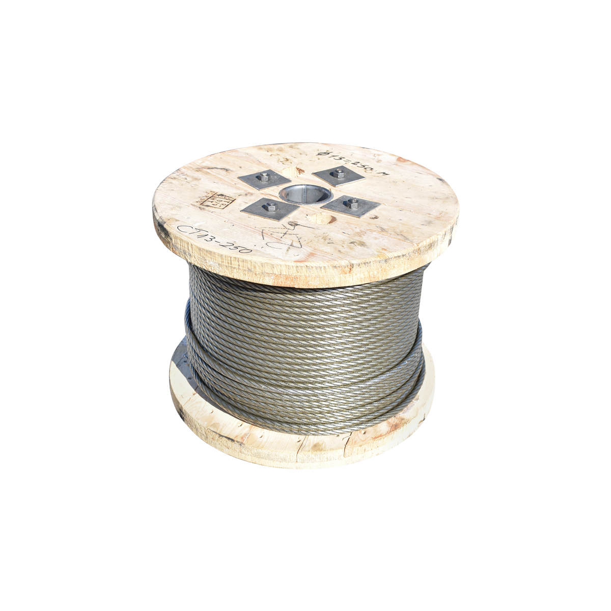 Cablu troliu otel 6x25 fi 11mm inima metalica batut 0,7Kg/1m, 2000m/rola
