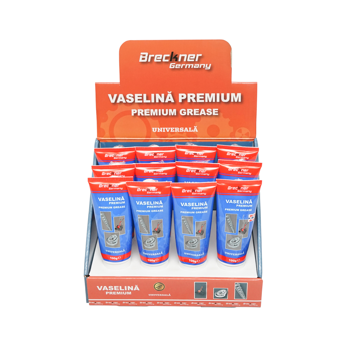 Set stand cu 12 tuburi 100g vaselina premium universala Breckner Germany – imagine 2