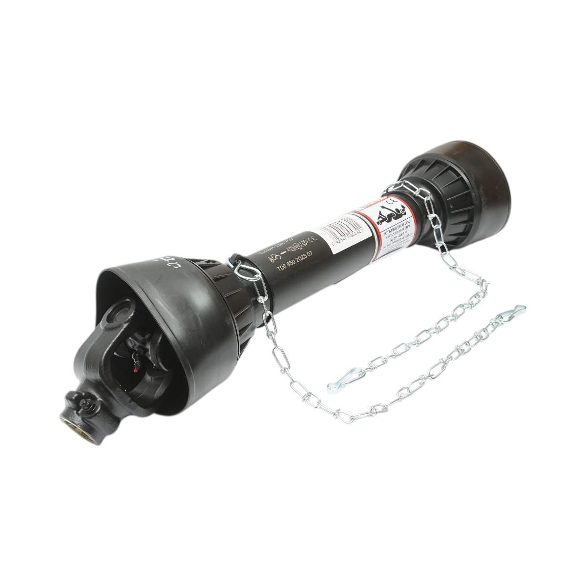 Cardan 850 mm T6 cruce 30,2x92 (teava triunghiulara) 1 3/8 Z=6 freza – imagine 2