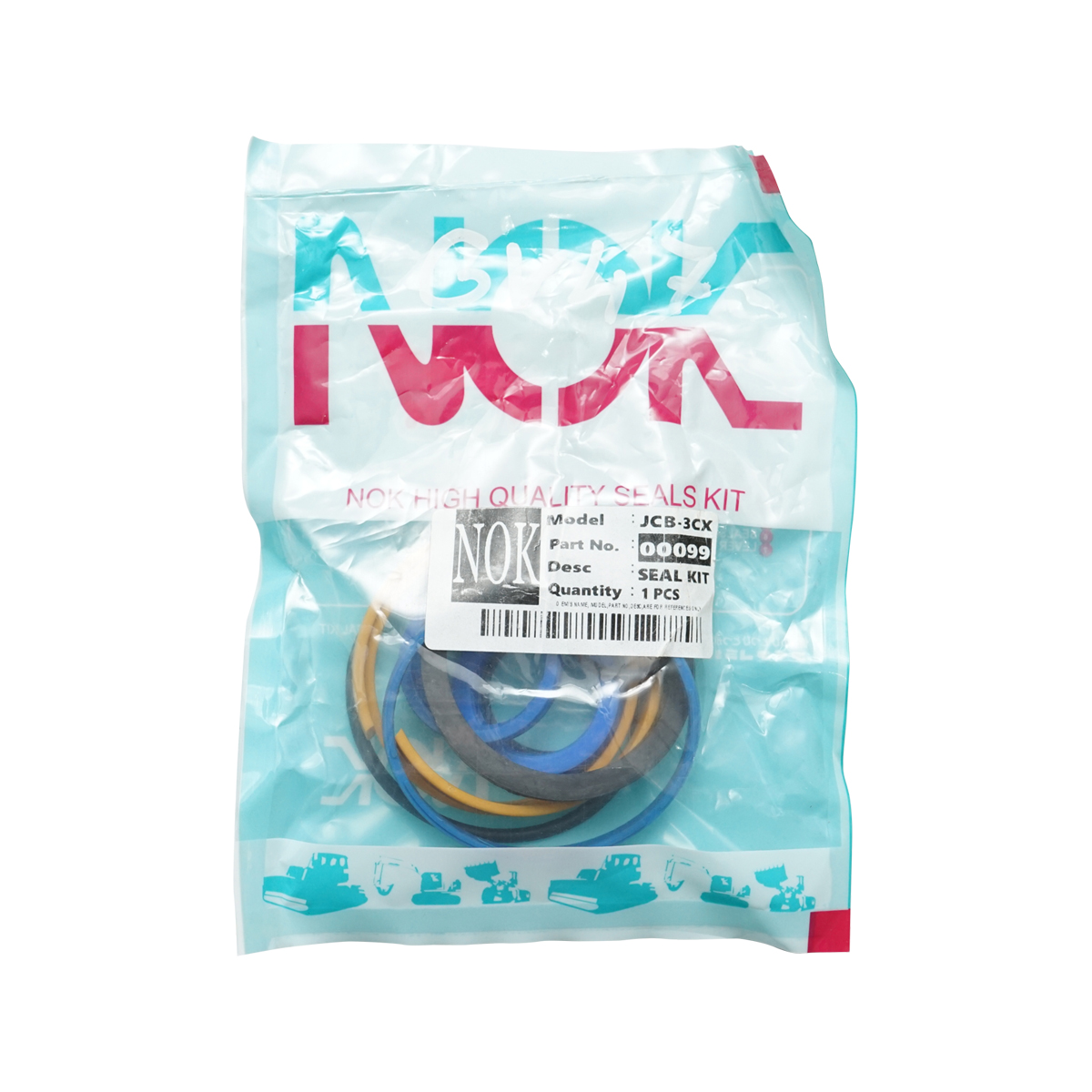 Kit reparatie cilindru de directie, corp fi 70mm si tija fi 30mm pentru JCB 3D, 214, 214E, 1400, 1400B, 1550, 1550B, 1700B, SITEMASTER, 505-19 FM, 505-22, 505-22 SWAY OEM 991-00099 – imagine 2