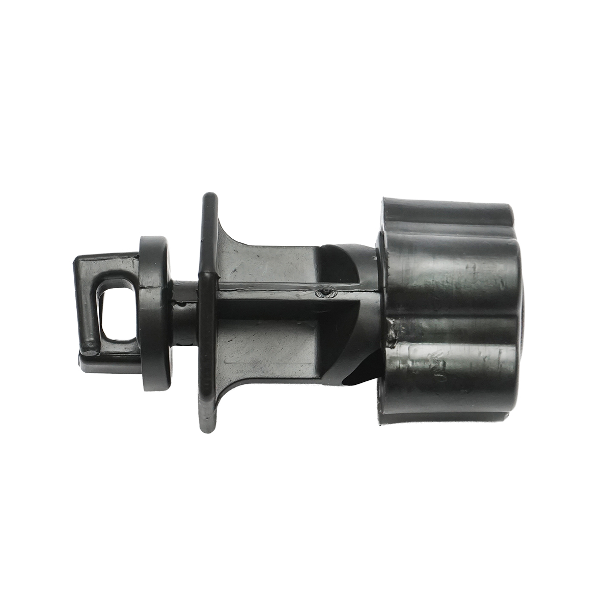 Izolator prindere cu filet, negru pentru stalp metalic gard electric Breckner Germany – imagine 3