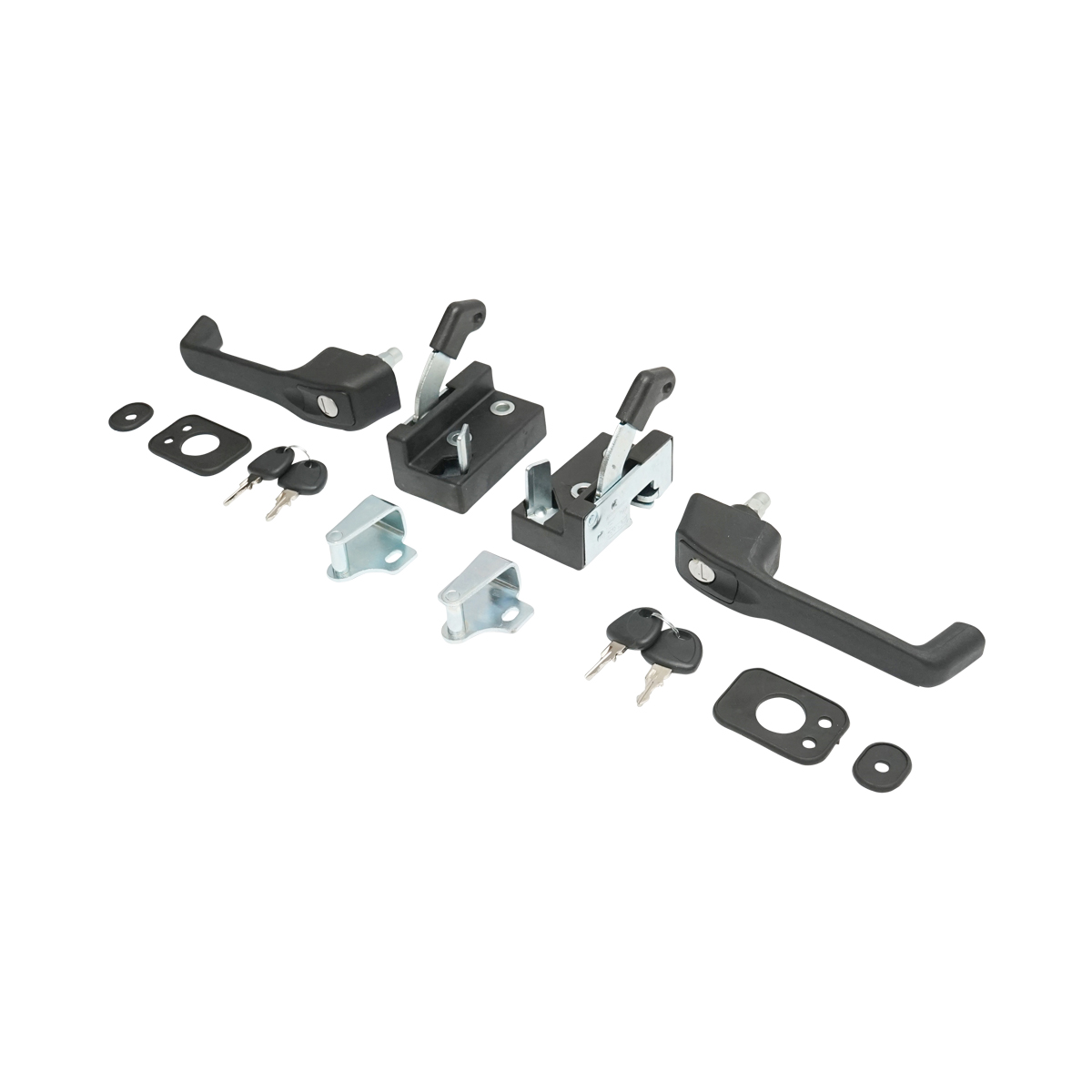 Set incuietori universale stanga si dreapta cabina Tractor Forestier, Tractor U-445, U-650, Fiat, etc... – imagine 2