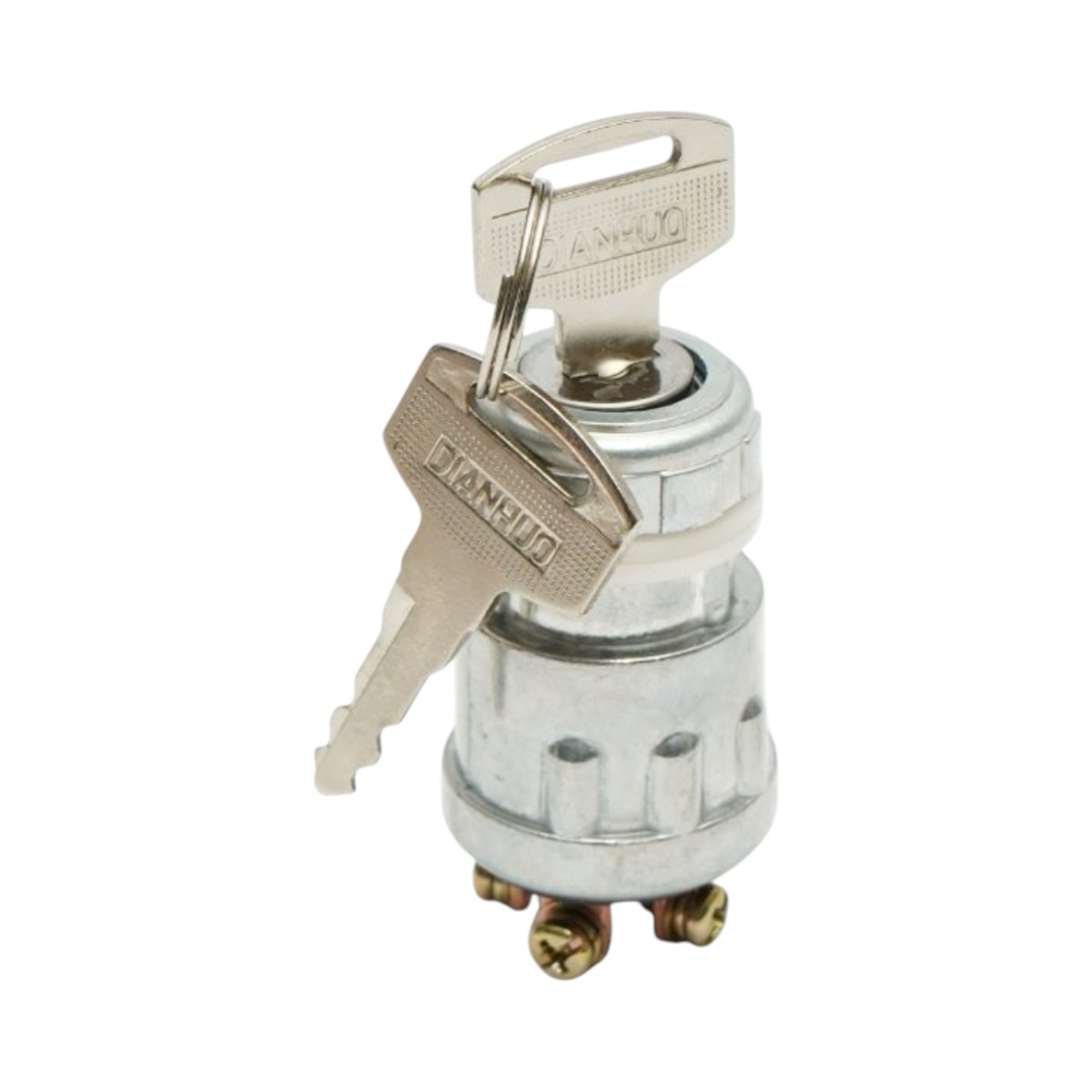 Contact pornire universal cu cheie 12V, 4 pini, 34mm, filet prindere 23.5mm Breckner Germany