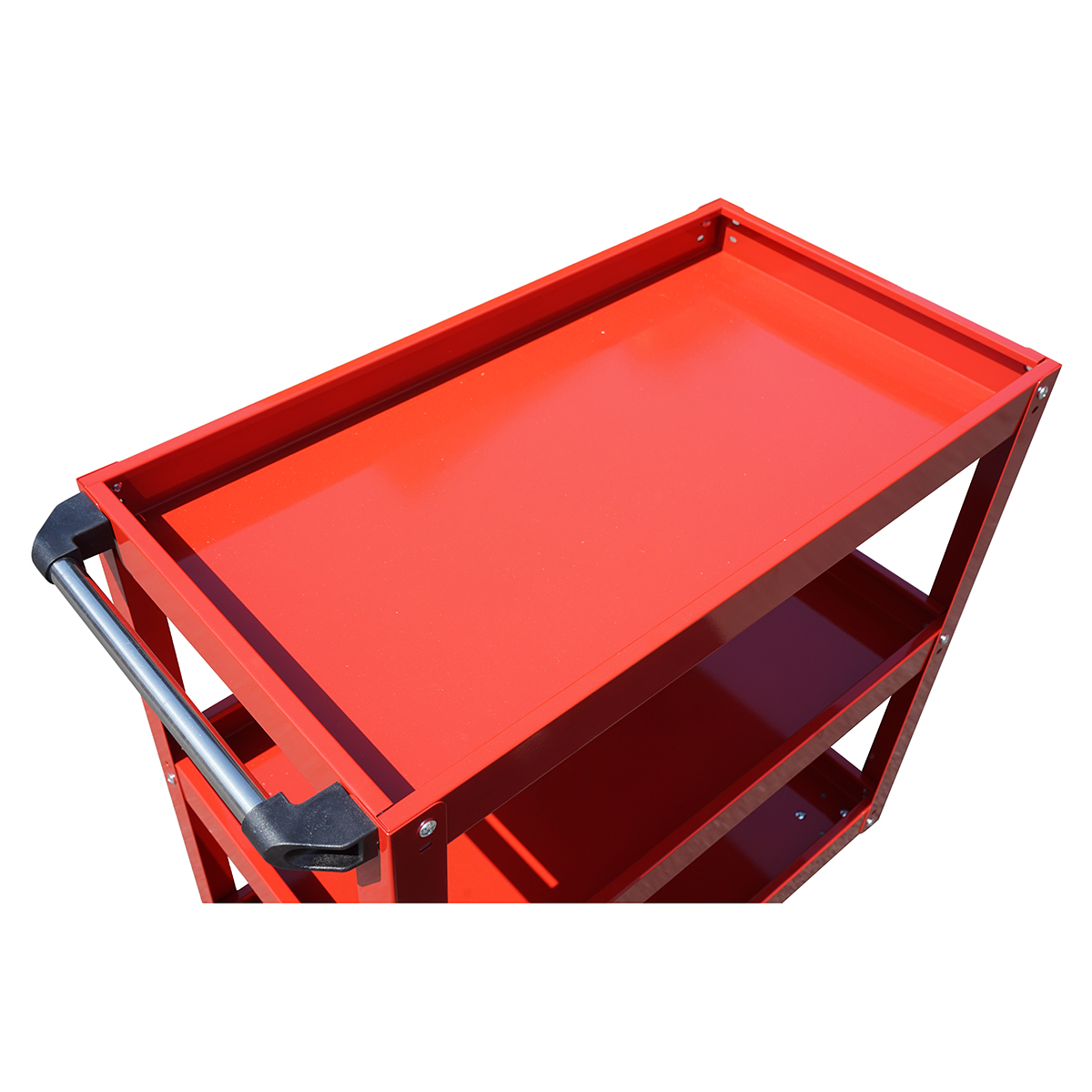 Carucior scule metalic pe roti cu 3 rafturi 760x710x355mm – imagine 6