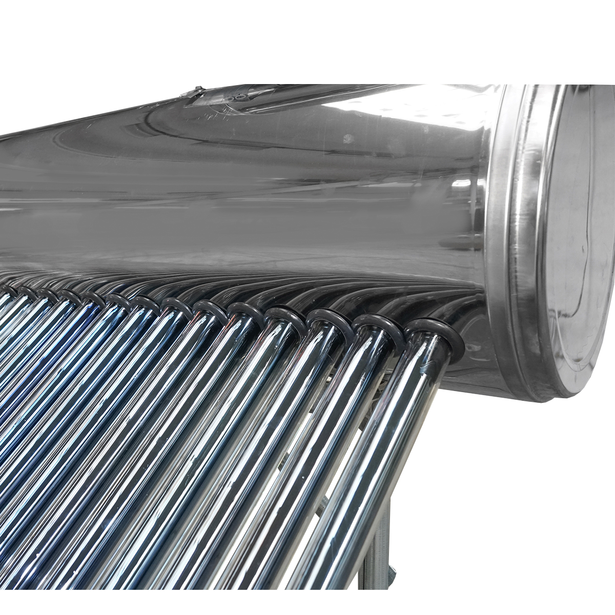 Panou solar nepresurizat inox cu 30 tuburi pentru apa calda, boiler 210L, 2020x2200x1820mm Breckner Germany – imagine 13