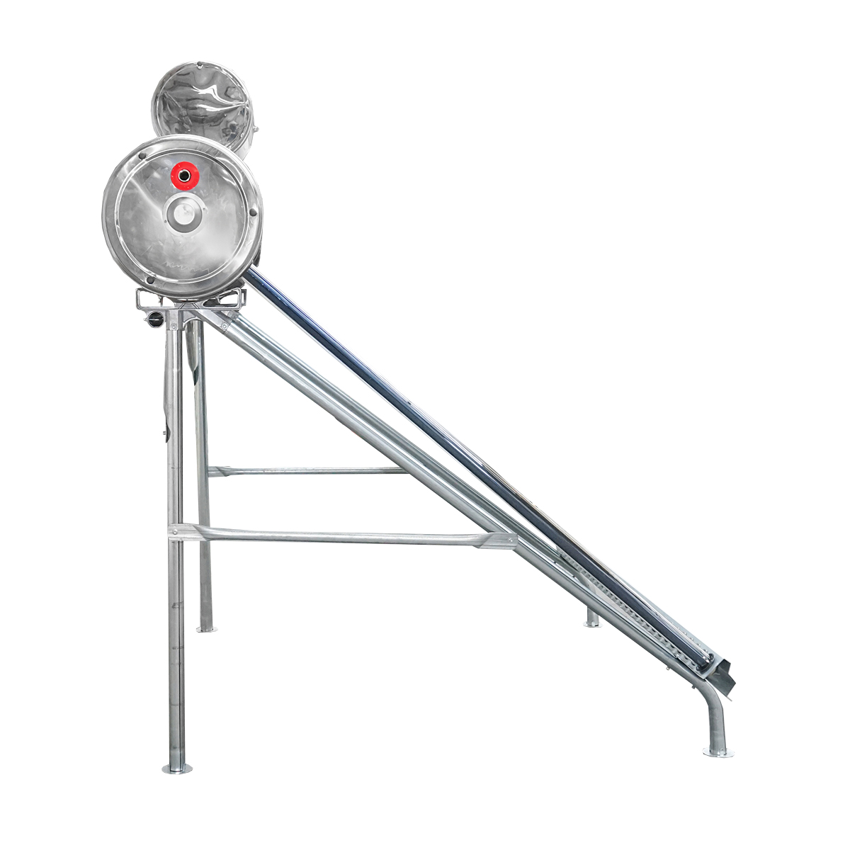Panou solar nepresurizat inox cu 30 tuburi pentru apa calda, boiler 210L, 2020x2200x1820mm Breckner Germany – imagine 4