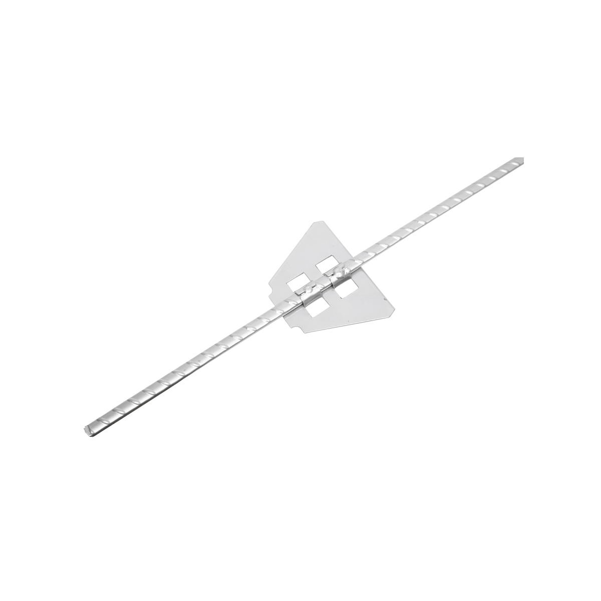 Stalp metalic 1080mm cu izolator de capat 59x33mm si izolator filetabil mijloc pentru gard electric Breckner Germany – imagine 6