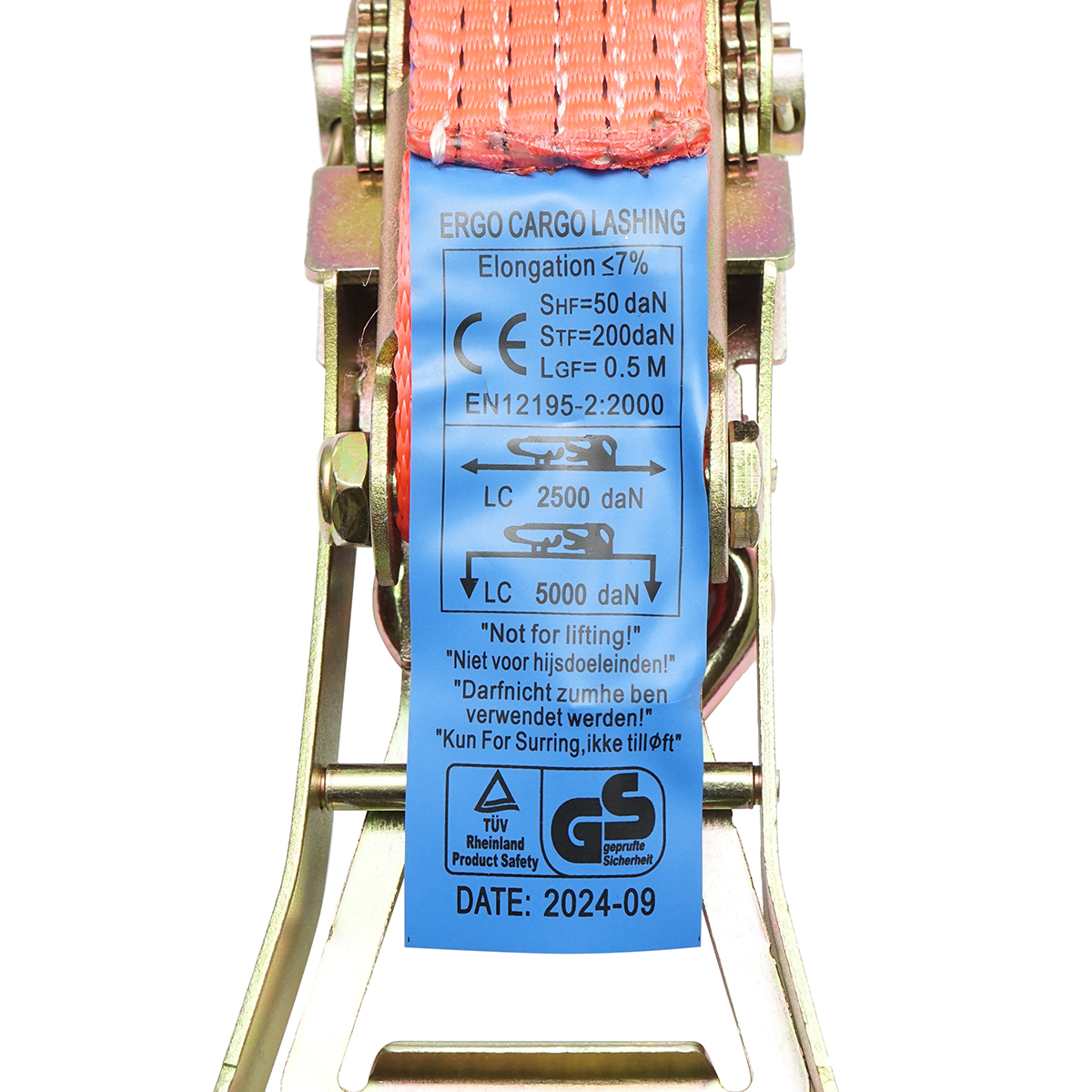 Chinga ancorare marfa 10mx50mm 5T (clichet dublu ERGO) – imagine 4