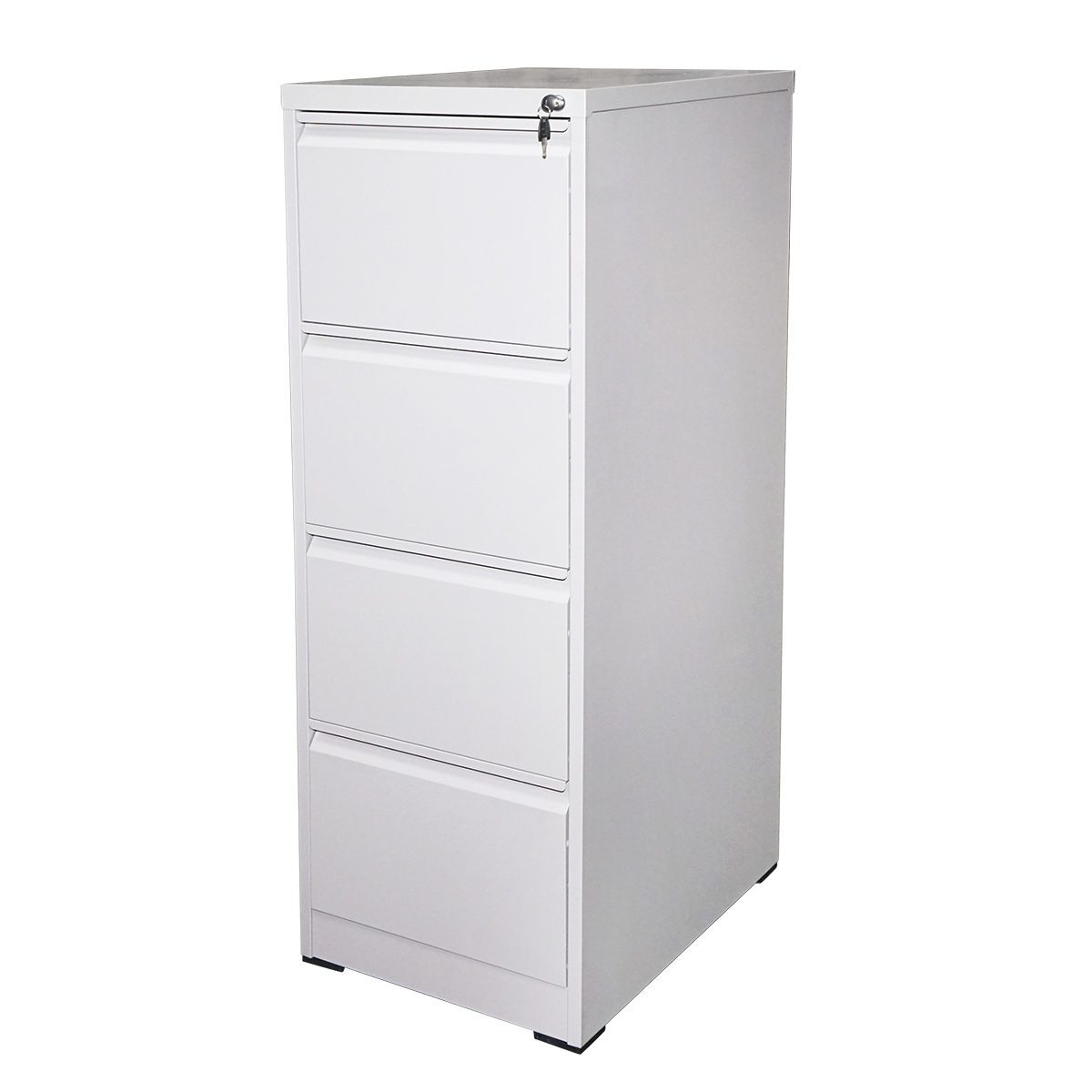 Dulap metalic fiset 1340x460x620mm cu 4 sertare securizate, gri Breckner Germany