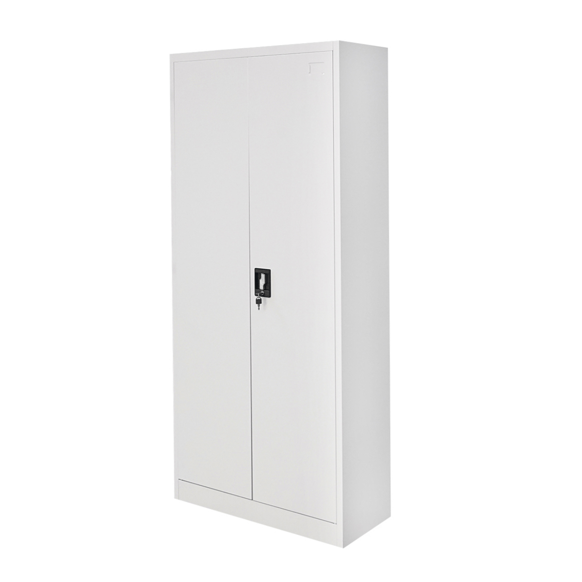 Dulap metalic fiset 1800x800x350mm cu 2 usi securizate, 4 polite, gri Breckner Germany – imagine 2