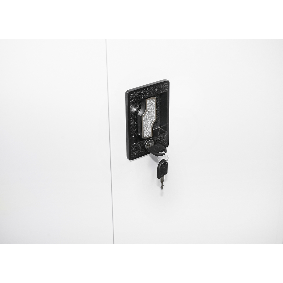 Dulap metalic fiset 1800x800x350mm cu 2 usi securizate, 4 polite, gri Breckner Germany – imagine 7