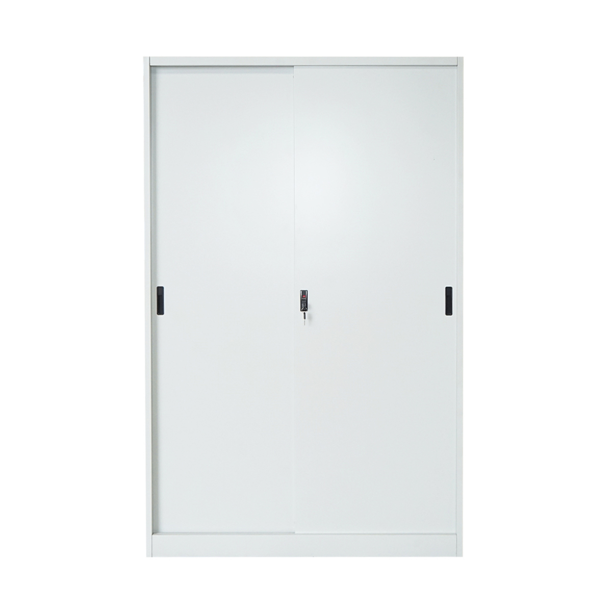 Dulap metalic fiset 1900x1200x450mm cu 2 usi culisante securizate, 4 polite, max 50kg/polita, gri Breckner Germany