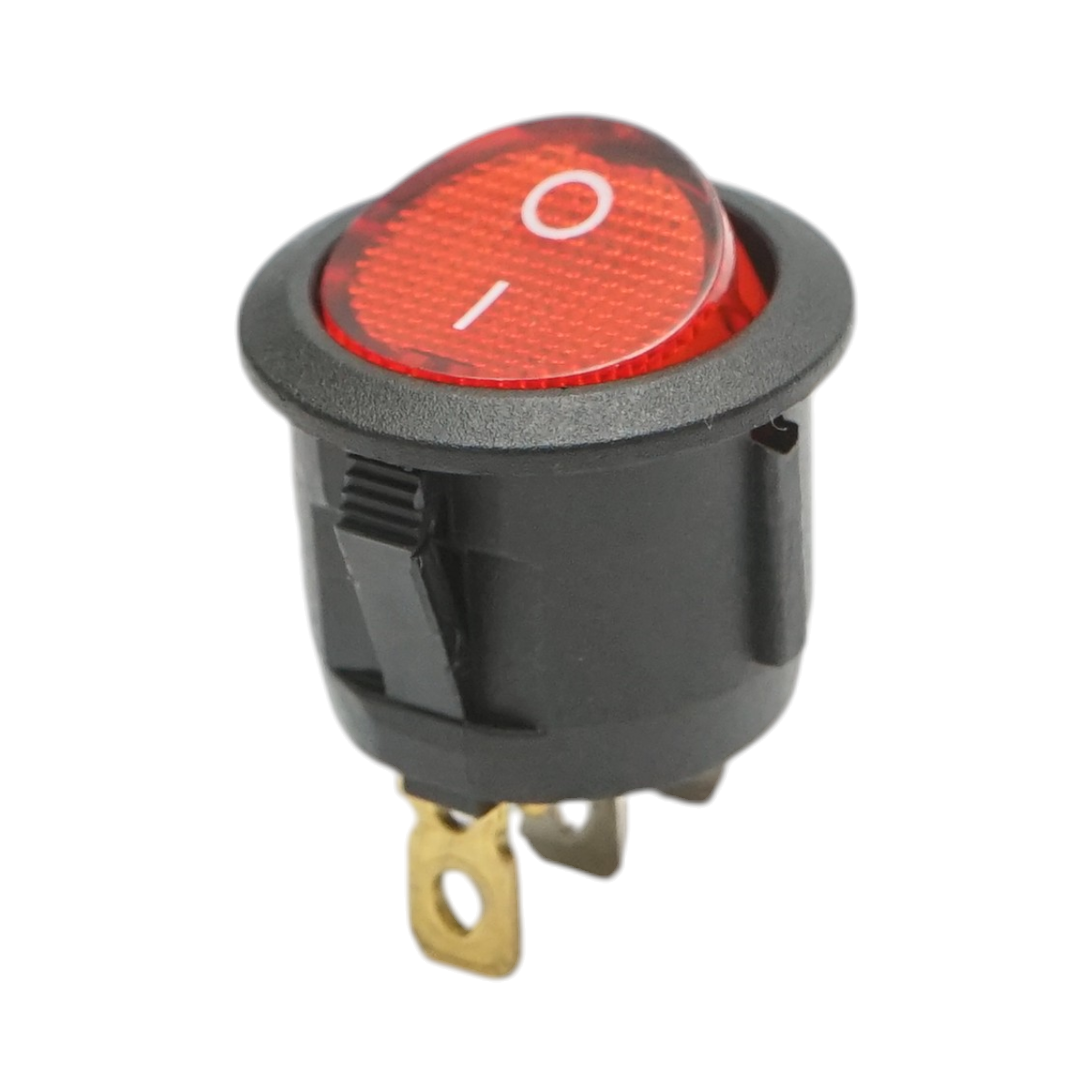 Buton intrerupator ON-OFF cu 3 pini 12V/10A, 250V AC/6A Breckner Germany