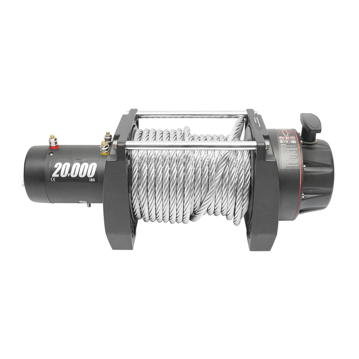 Troliu electric complet cu telecomanda, cablu otel, tensiune alimentare 12V, sarcina maxima 9T (20000lbs) – imagine 3