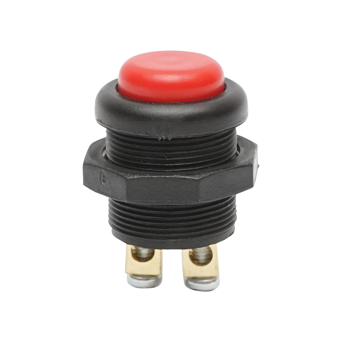 Buton pornire din plastic cu revenire, rosu 12-24V DC/10A, 125-250V AC/2A Breckner Germany