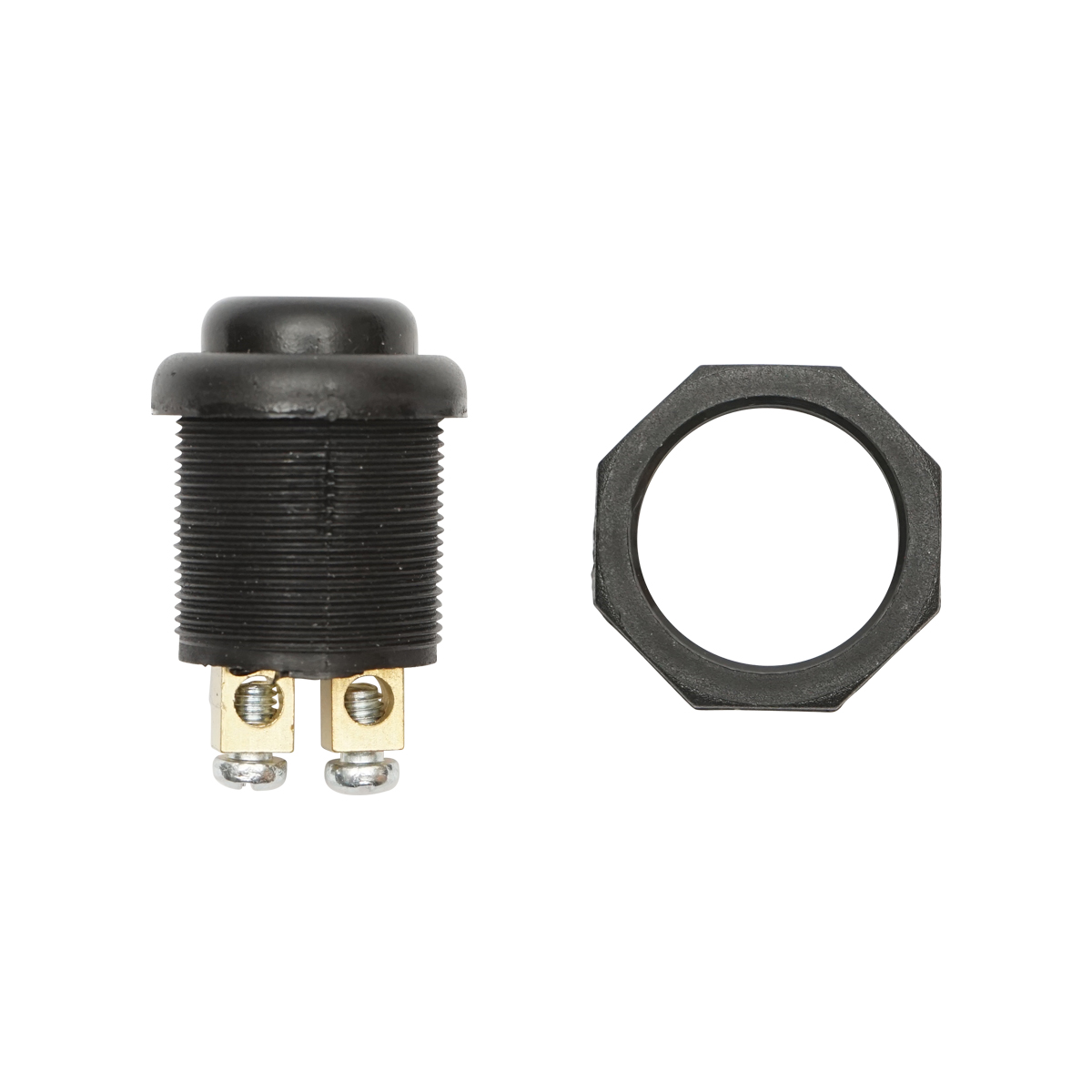 Buton pornire din plastic cu revenire, negru Breckner Germany – imagine 2