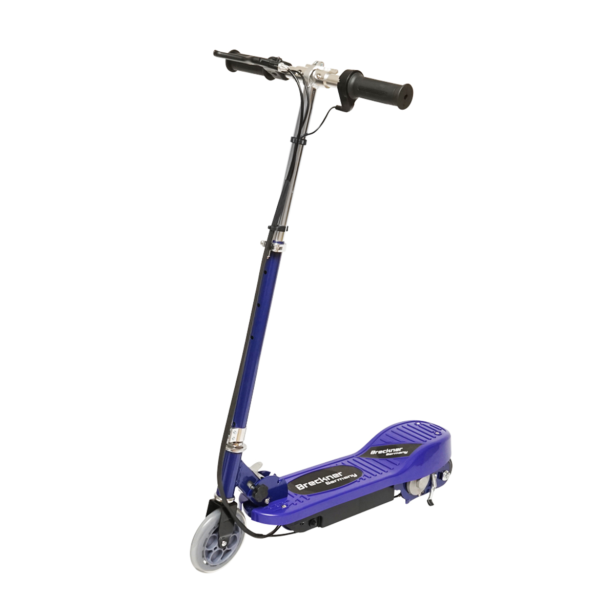 Trotineta electrica albastra 120W 24V 4.5Ah pentru copii, greutate maxima 65Kg, viteza maxima 12km/h Breckner Germany