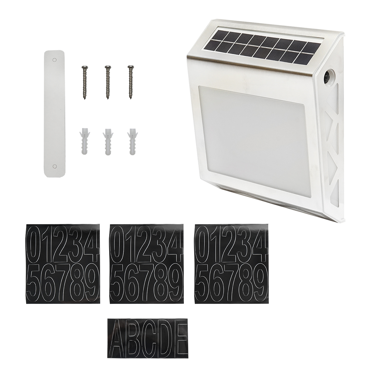 Lampa LED 8x0.2W cu afisare numar, panou solar 4V/0.6W si baterie 3,2V/500mAh Breckner Germany – imagine 2