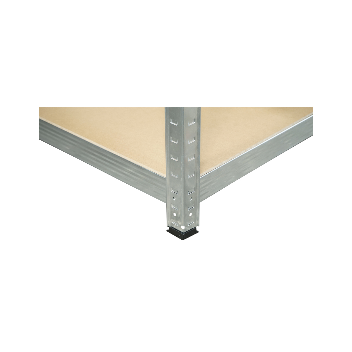 Raft metalic cu 5 polite MDF, 180x100x40cm, 250kg/polita, montaj fara suruburi, galvanizat – imagine 7
