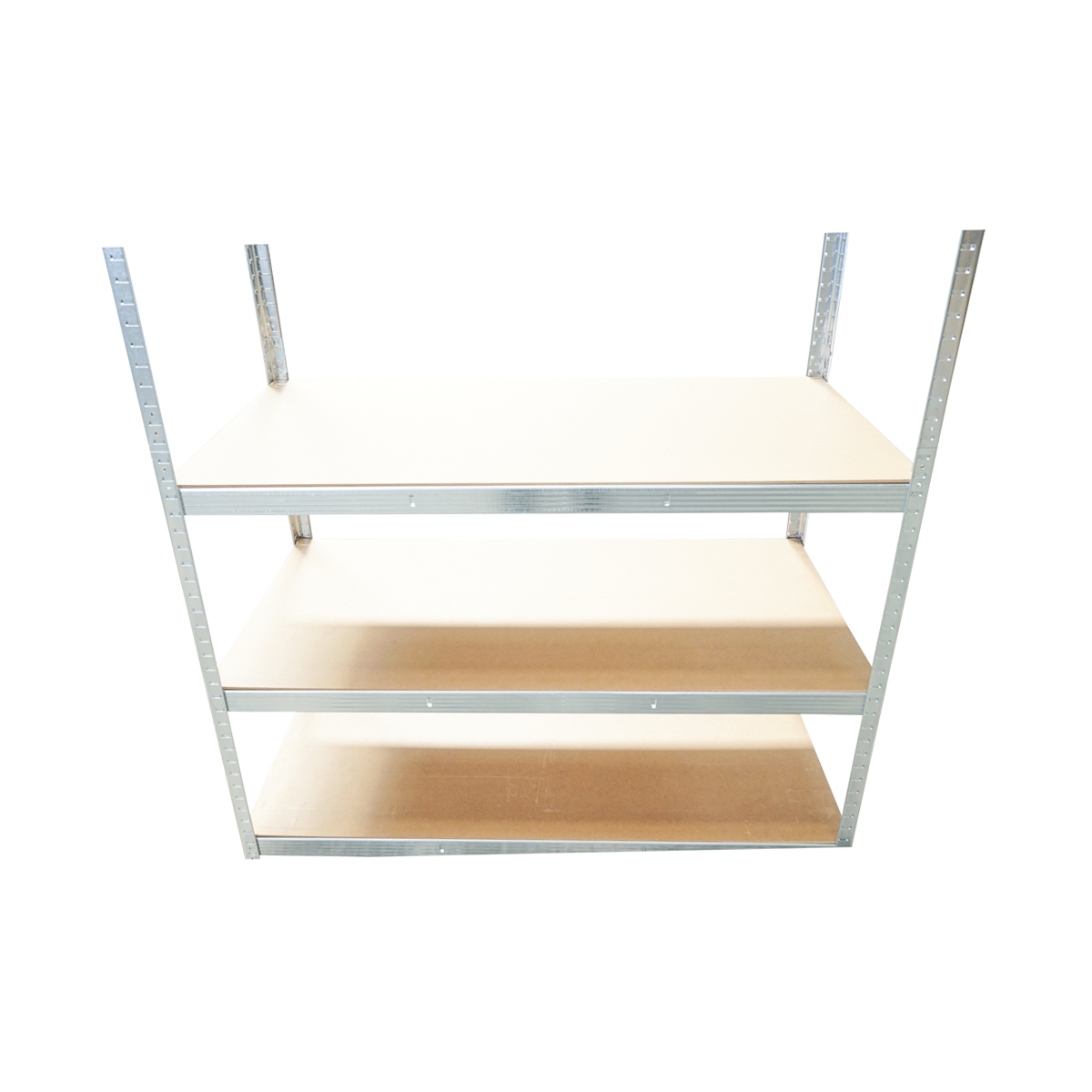 Raft metalic cu 5 polite MDF, 180x120x60cm, 250kg/polita, montaj fara suruburi, galvanizat – imagine 6