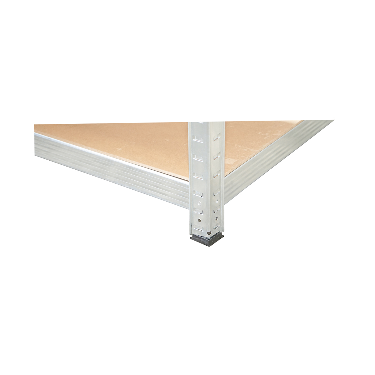Raft metalic cu 5 polite MDF, 180x120x60cm, 175kg/polita, montaj fara suruburi, galvanizat – imagine 7