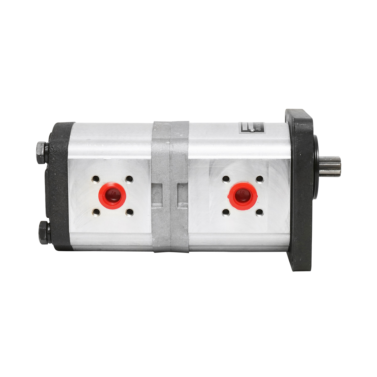 Pompa hidraulica dubla sens pe stanga, debit 22+14cm3 pentru New Holland, Case IH OEM 47129338 – imagine 3
