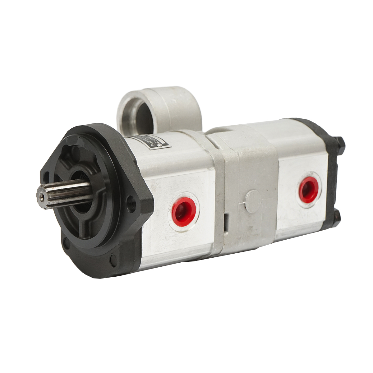 Pompa hidraulica dubla, debit 18+14cm3, sens rotatie spre dreapta pentru Massey Ferguson OEM 3800195M91
