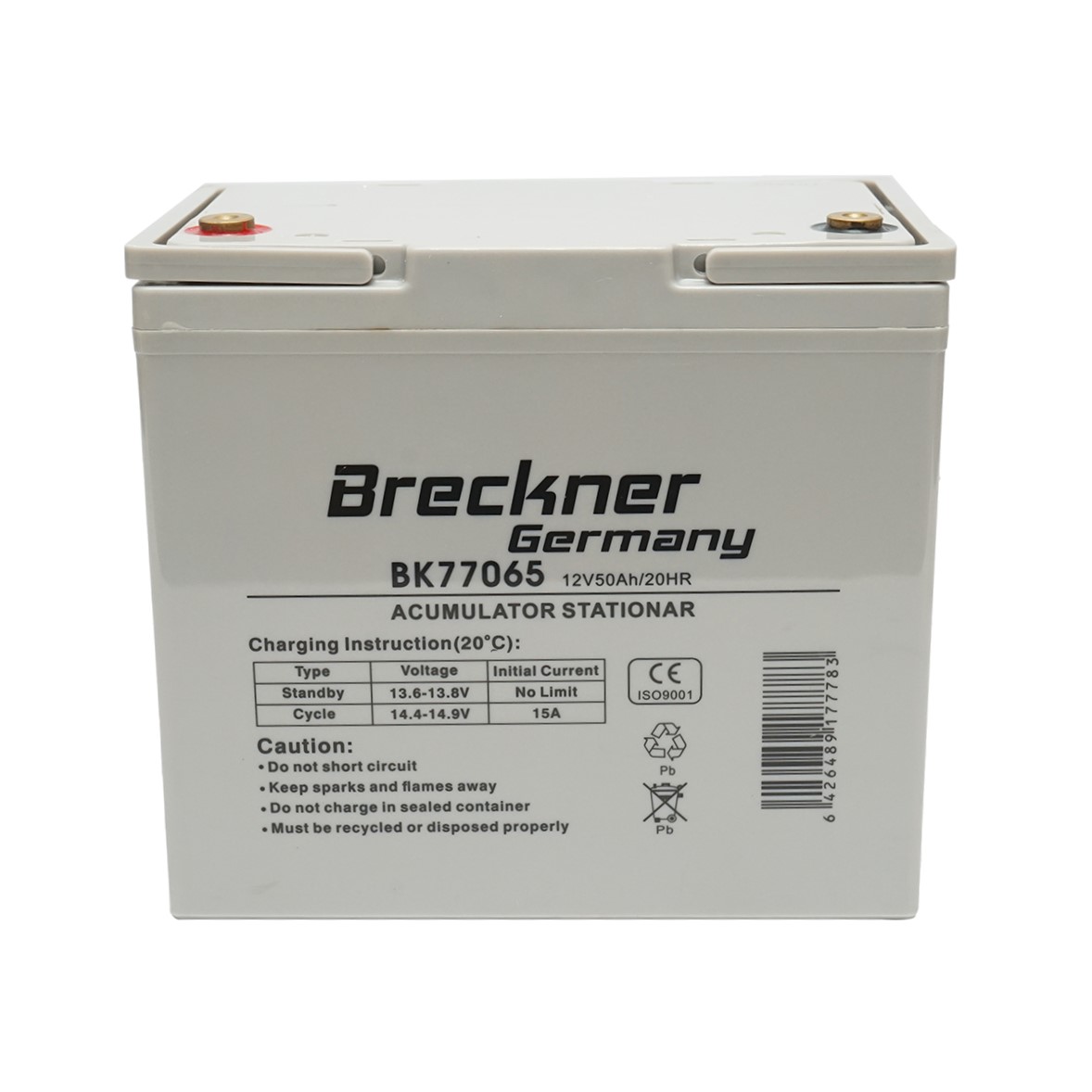 Baterie sistem solar cu gel 12V 50Ah 20HR 242x148x240mm FCG12-50 Breckner Germany