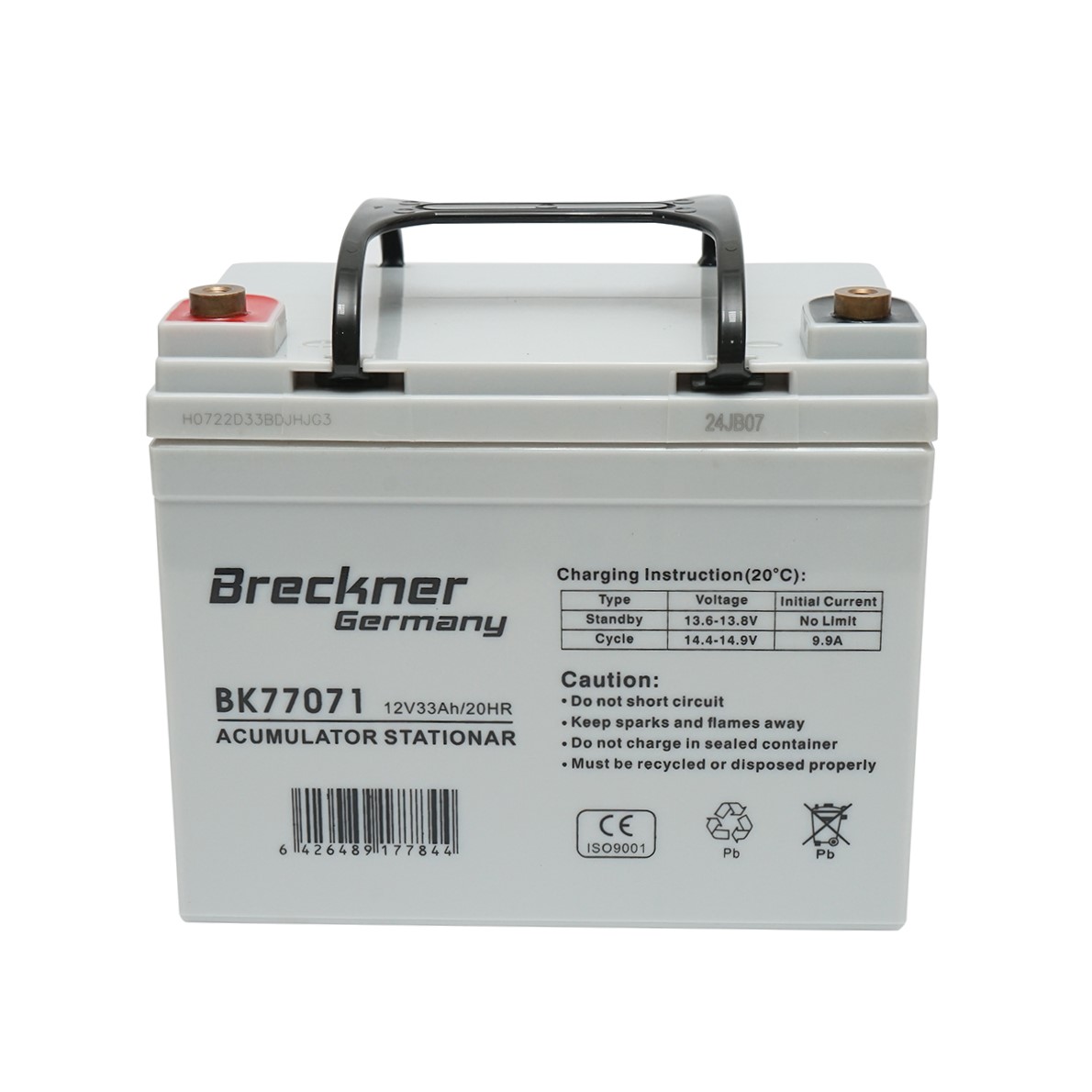 Baterie sistem solar cu gel 12V 33Ah 20HR 196x130x155mm FCG12-33 Breckner Germany