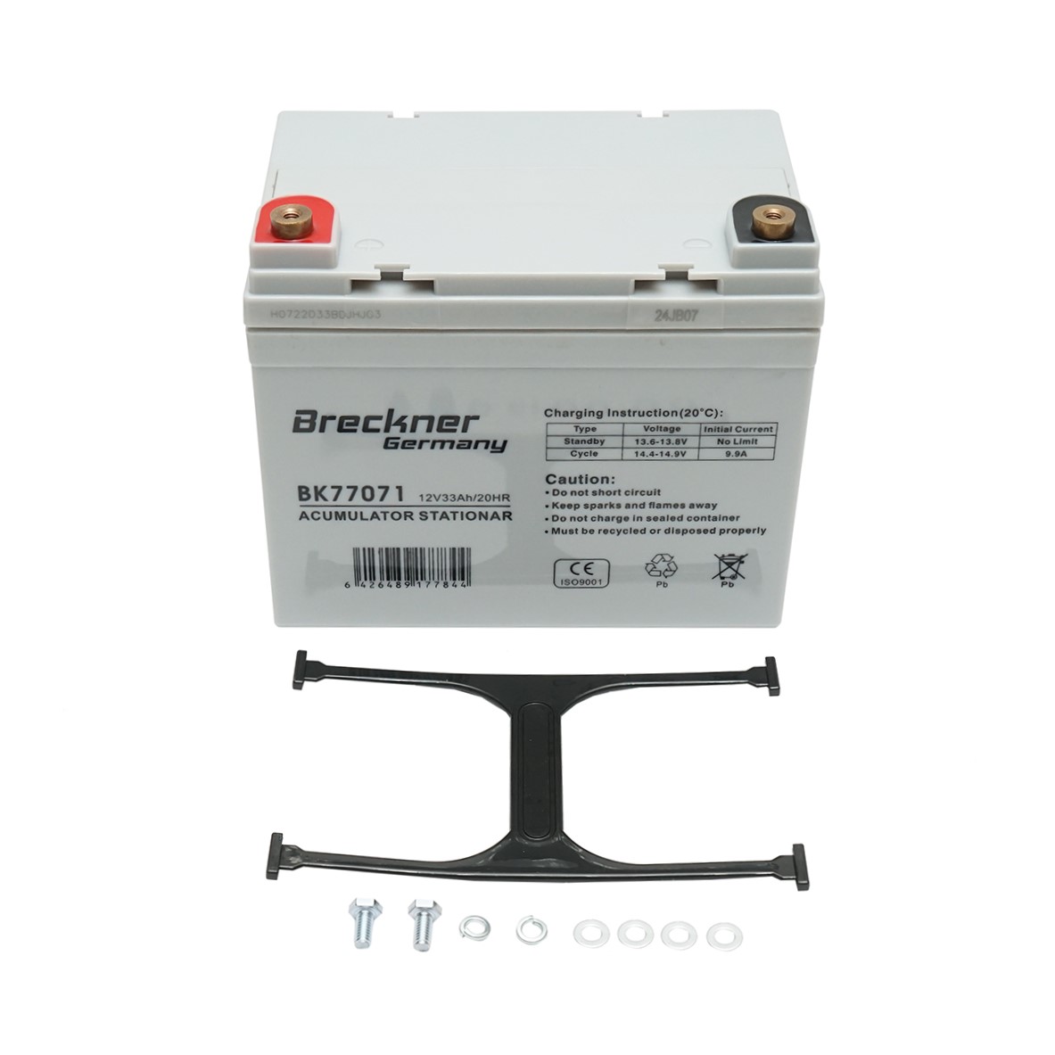 Baterie sistem solar cu gel 12V 33Ah 20HR 196x130x155mm FCG12-33 Breckner Germany – imagine 2