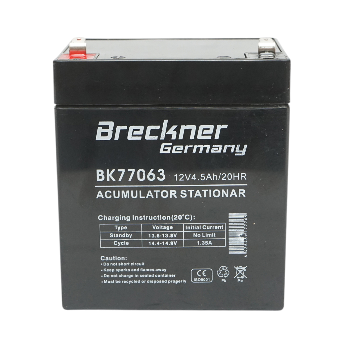 Baterie sistem solar cu gel 12V 4.5Ah 20HR, 90x70x101x107mm FC12-4.5 Breckner Germany