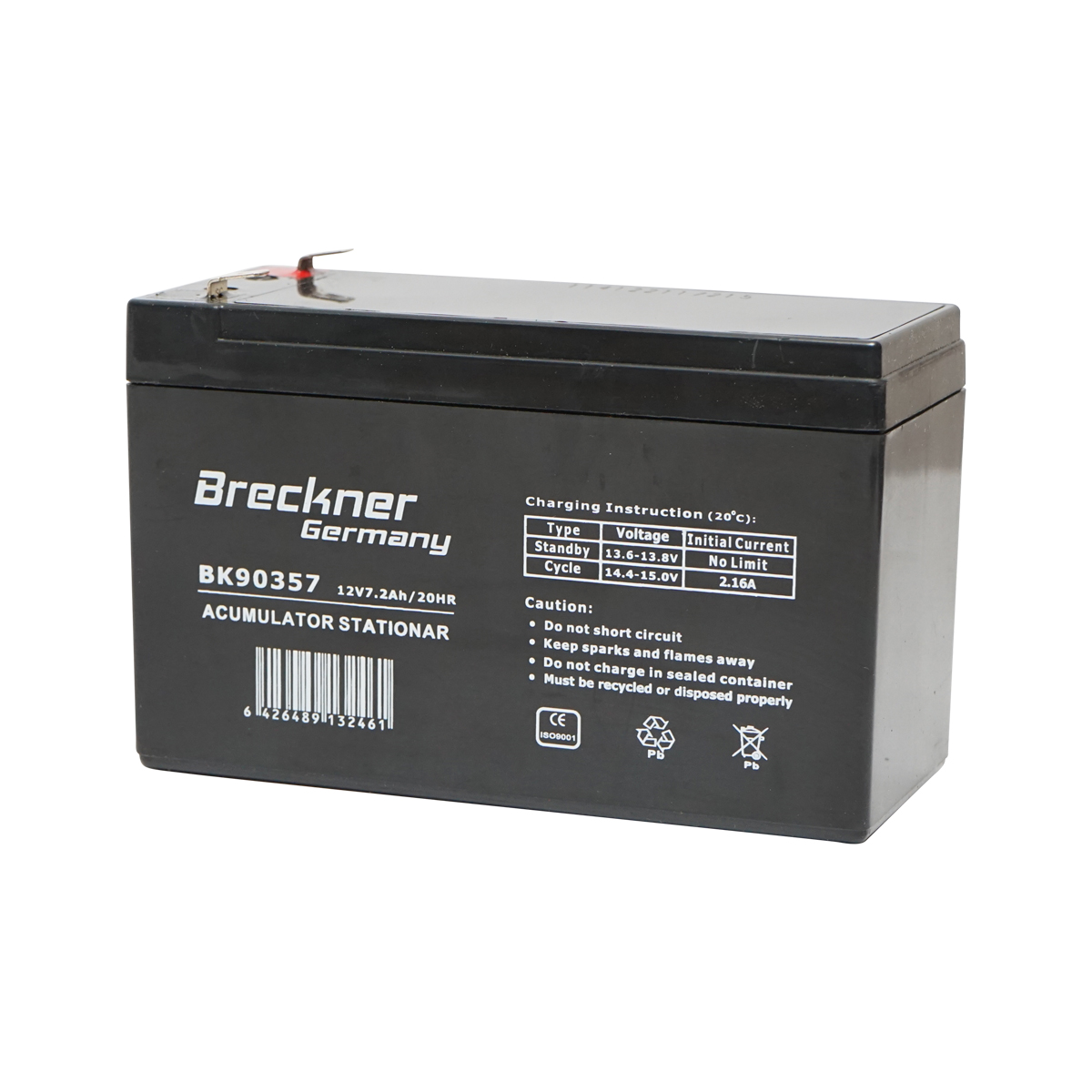 Baterie sistem solar 12V 7.2Ah 151x65x94x100 mm VRLA FC12-7.2 Breckner Germany – imagine 2