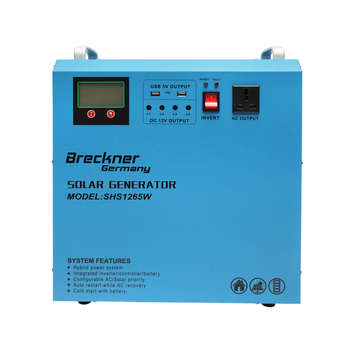 Sistem invertor 500W controler solar PWM 12V 20A Breckner Germany