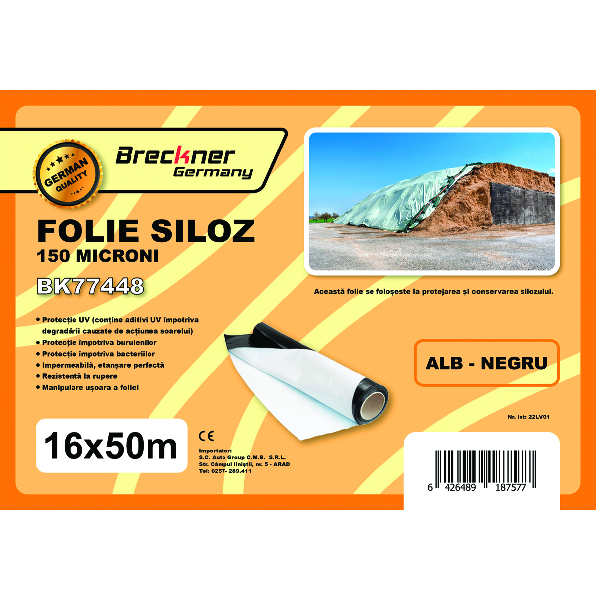 Folie siloz 16x50m 150 microni Breckner Germany – imagine 5