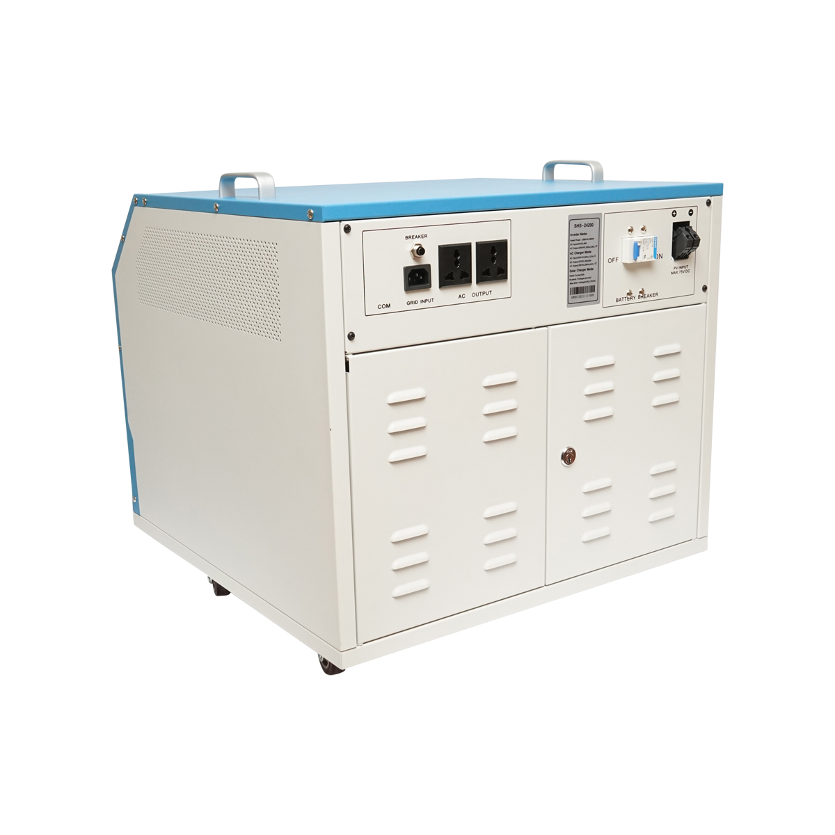 Kit sistem solar fotovoltaic mobil, cu invertor Hybrid PMW 1,6KW , panouri de 300W, si acumulatori 85Ah Breckner Germany – imagine 4