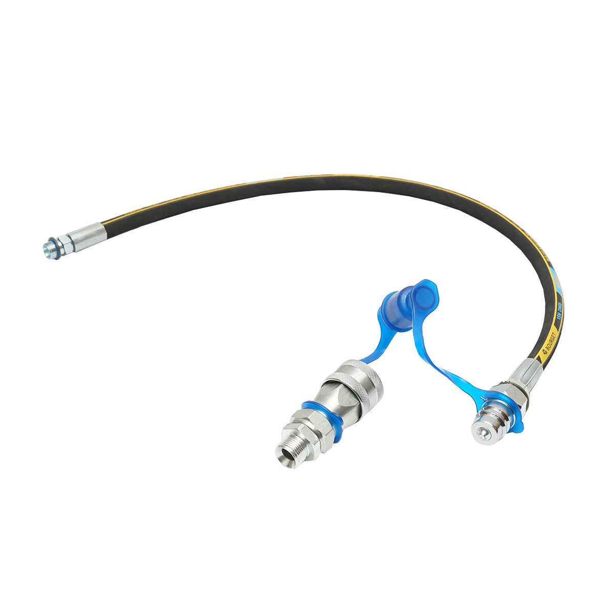 Furtun presiune sertizat pentru tirant hidraulic 770mm 1/2 NPT-5/8-18 UNF