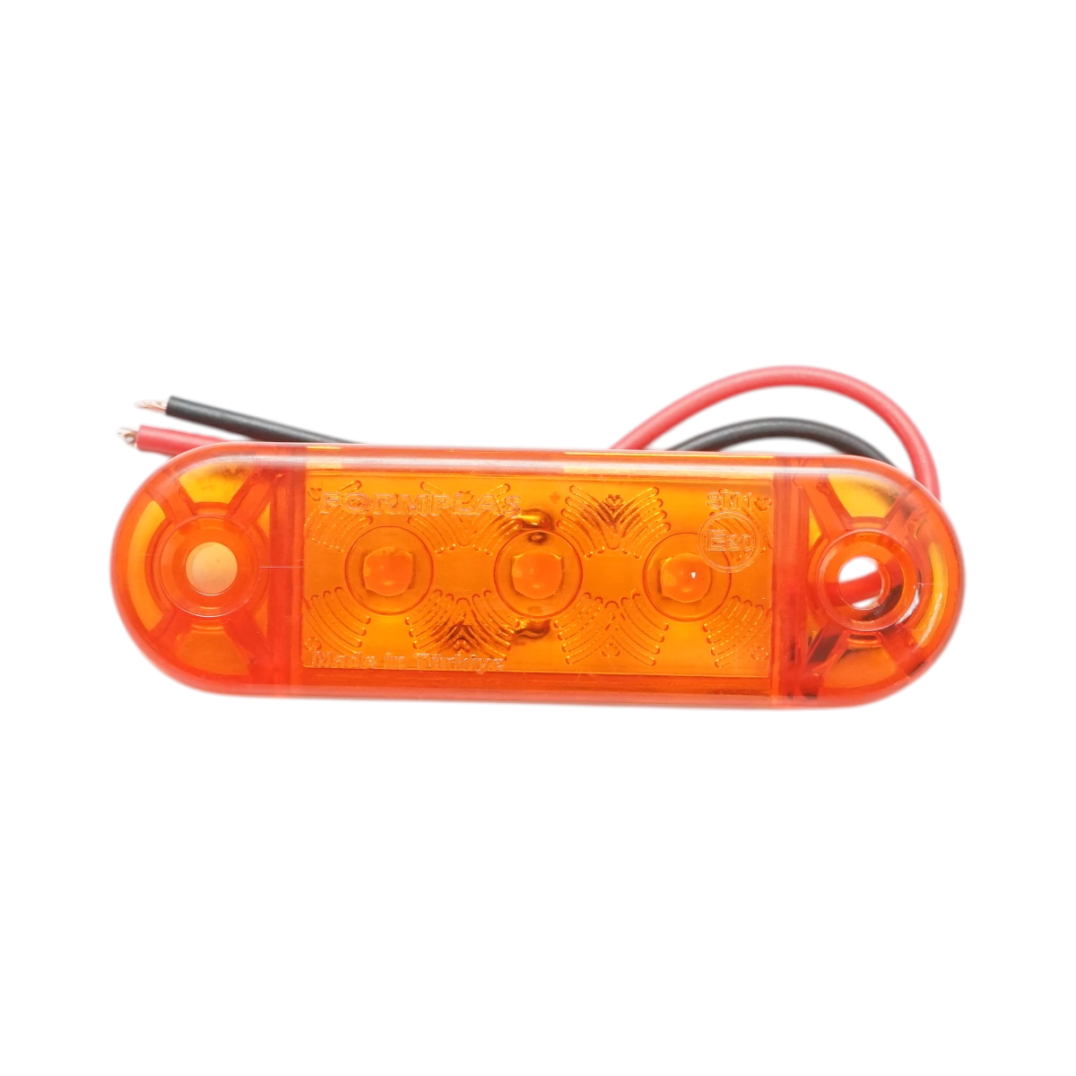 Lampa gabarit laterala ovala LED 12-24V galbena 3 LED-uri 70x21x10.5mm Breckner Germany