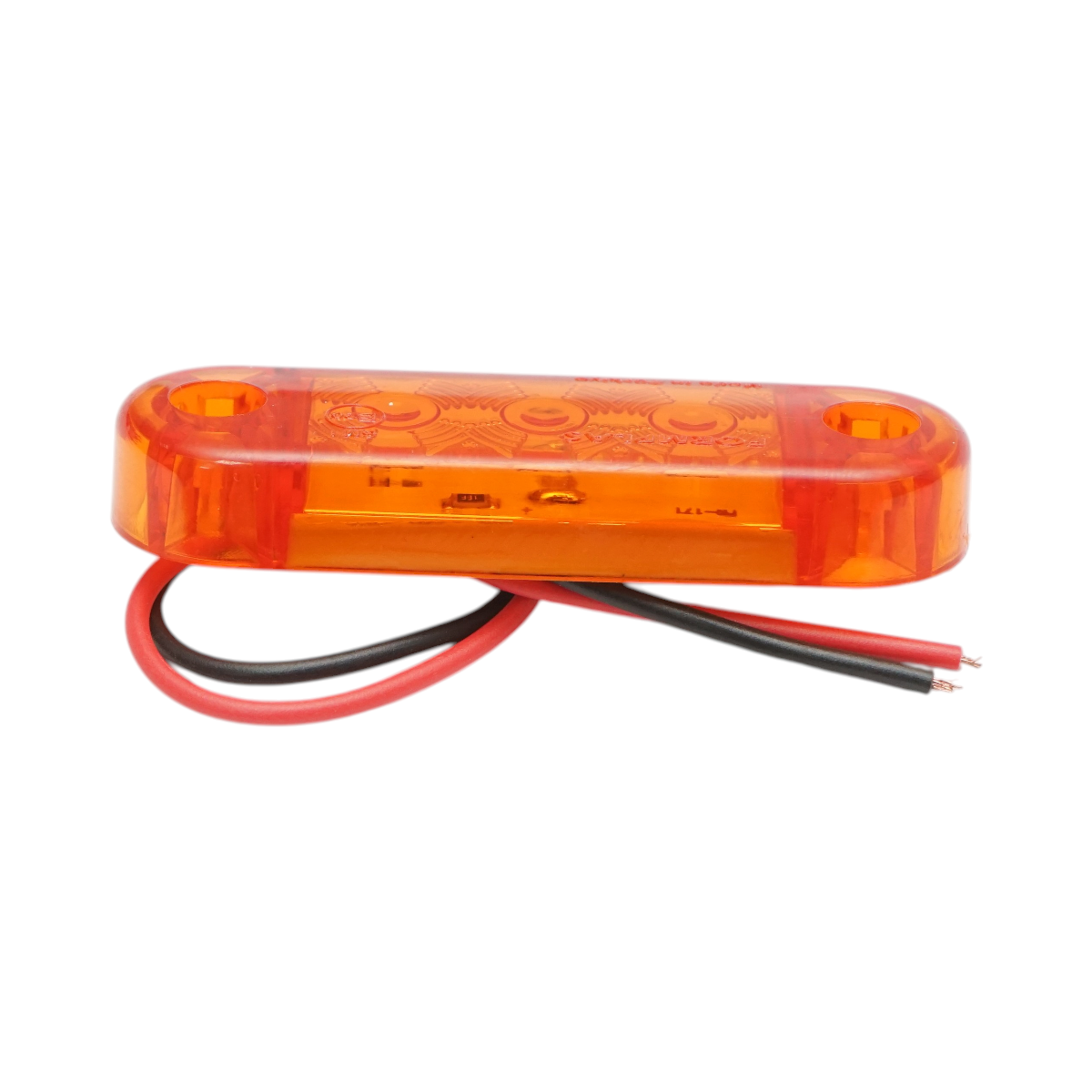 Lampa gabarit laterala ovala LED 12-24V galbena 3 LED-uri 70x21x10.5mm Breckner Germany – imagine 5
